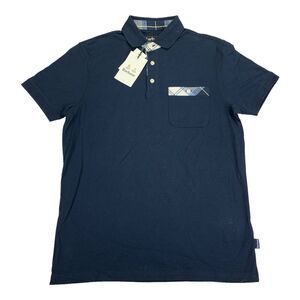 Barbour Mens Lirst Short Sleeve Cotton Polo Shirt Navy Blue S